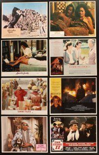 5r004 LOT OF 136 LOBBY CARDS '80s complete sets of 8 from 17 different movies!