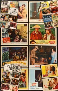 5r012 LOT OF 34 LOBBY CARDS '40s-60s great images from a variety of different movies!