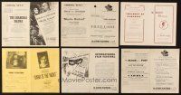 5r063 LOT OF 12 LOCAL THEATER HERALDS '30s-40s images of stars & movie information!