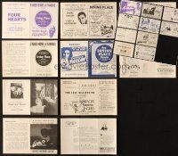 5r064 LOT OF 10 LOCAL THEATER HERALDS '30s-40s images of stars & movie information!