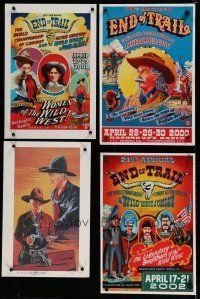 5r122 LOT OF 11 UNFOLDED MR. CHERO SPECIAL POSTERS '80s-00s cool cowboy artwork!