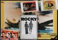 5r139 LOT OF 5 UNFOLDED REPRO AND COMMERCIAL POSTERS '90s Godzilla, Robin Hood & more!