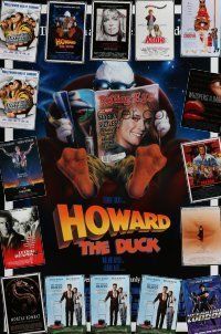 5r195 LOT OF 17 UNFOLDED ONE-SHEETS '80s-00s Howard the Duck, Mortal Kombat & more!