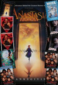5r200 LOT OF 11 UNFOLDED ONE-SHEETS '90s Anastasia, Ferngully, Little Rascals & more!