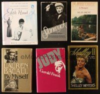 5r075 LOT OF 6 HARDCOVER BOOKS ABOUT WOMEN IN HOLLYWOOD '60s-00s Edith Head, Stanwyck, Garland