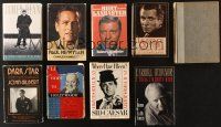 5r077 LOT OF 9 ACTOR BIOGRAPHY HARDCOVER BOOKS '60s-90s Paul Newman, James Dean & more!