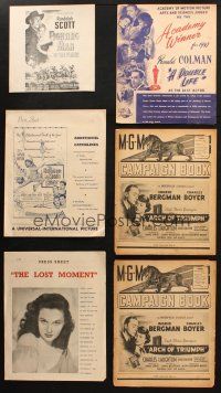 5r060 LOT OF 6 AUSTRALIAN CAMPAIGN BOOKS AND PRESS SHEETS '30s-40s Arch of Triumph & more!