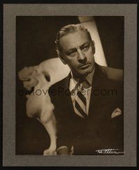 5s265 JOHN BARRYMORE deluxe 10.25x13.5 still '30s great portrait signed by photographer Ted Allan!