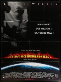 5s754 ARMAGEDDON French 1p '98 Michael Bay sci-fi, different image of Bruce Willis!