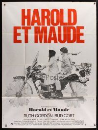 5s860 HAROLD & MAUDE French 1p '72 Ruth Gordon, Bud Cort, Hal Ashby, different motorcycle image!