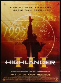 5s863 HIGHLANDER 3 French 1p '95 immortal Christopher Lambert, chosen to protect all that is good!