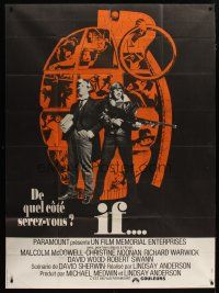 5s868 IF French 1p '69 Malcolm McDowell, different grenade image, directed by Lindsay Anderson!