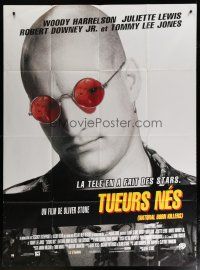 5s903 NATURAL BORN KILLERS French 1p '94 Oliver Stone cult classic, great image of Woody Harrelson