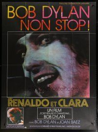 5s940 RENALDO & CLARA French 1p '79 cool different super c/u of Bob Dylan singing into microphone!