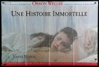 5s706 IMMORTAL STORY French 31x47 '68 Orson Welles, c/u of Jeanne Moreau with her lover in bed!