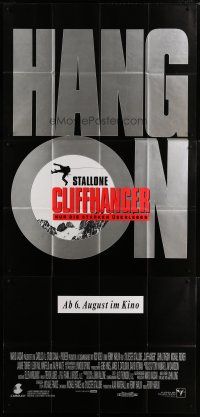 5s374 CLIFFHANGER advance German 47x100 '93 Sylvester Stallone, John Lithgow, height of adventure!