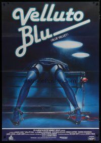 5s166 BLUE VELVET Italian 1p '86 directed by David Lynch, gruesome sexy artwork by Enzo Sciotti!