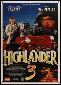 5s193 HIGHLANDER 3 Italian 1p '96 Christopher Lambert, chosen to protect all that is good!