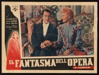 5s117 PHANTOM OF THE OPERA Italian LC '40s close up of Nelson Eddy & Susanna Foster!