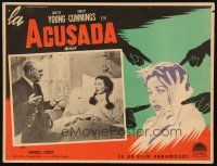 5s480 ACCUSED Mexican LC '49 Loretta Young in inset photo & being accused in border art!