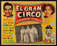 5s496 BIG CIRCUS Mexican LC '59 Kathryn Grant, David Nelson & Gilbert Roland, Red Buttons!