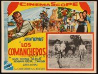 5s516 COMANCHEROS Mexican LC '61 artwork of cowboy John Wayne, directed by Michael Curtiz!