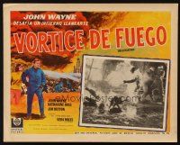 5s551 HELLFIGHTERS Mexican LC '69 John Wayne as fireman Red Adair, art of blazing inferno!