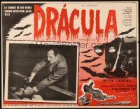 5s552 HORROR OF DRACULA Mexican LC '58 Hammer, c/u of Peter Cushing driving stake into vampire!