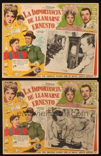 5s467 IMPORTANCE OF BEING EARNEST 2 Mexican LCs '53 Oscar Wilde's comedy of morals & matrimony!