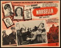 5s602 PASSAGE TO MARSEILLE Mexican LC '44 Humphrey Bogart, Peter Lorre, Morgan, Rains, Curtiz