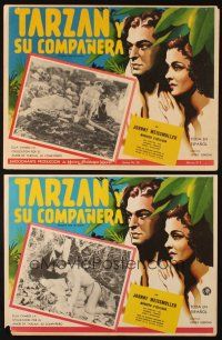 5s472 TARZAN & HIS MATE 2 Mexican LCs R50s & R60s Johnny Weissmuller & sexy Maureen O'Sullivan!