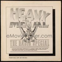 5s279 HEAVY METAL special promotional record '81 60-minute radio special!