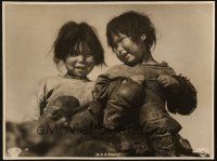 5s366 S.O.S. EISBERG German 11.5x15.25 still #31 '33 Arnold Fanck, c/u of cute Eskimo kids!!