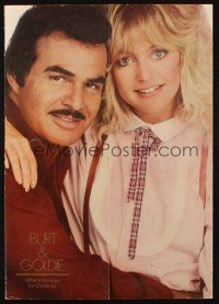 5s312 BEST FRIENDS promo brochure '82 great images of sexy Goldie Hawn & Burt Reynolds!