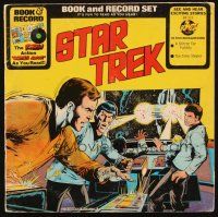 5s281 STAR TREK 33 1/3 RPM record '76 contains a cool full-color comic book too!