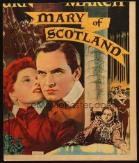 5s258 MARY OF SCOTLAND jumbo WC '36 Katharine Hepburn & Fredric March, directed by John Ford!