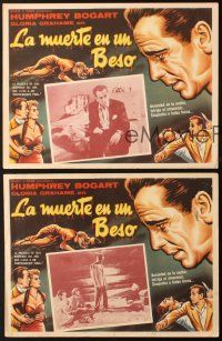 5s453 IN A LONELY PLACE 3 Mexican LCs R50s border art of Humphrey Bogart + sexy Gloria Grahame!