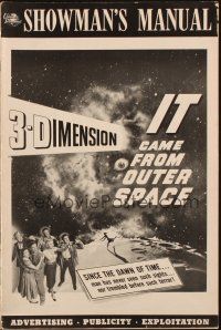 5s052 IT CAME FROM OUTER SPACE 3-D pressbook '53 Jack Arnold classic 3-D sci-fi, cool images!