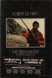 5s316 DEER HUNTER promo brochure '78 Michael Cimino classic, Robert De Niro, Christopher Walken