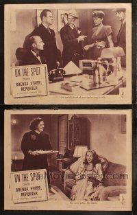 5t912 BRENDA STARR REPORTER 2 chapter 11 LCs '45 Joan Woodbury in titiel role with Syd Saylor!