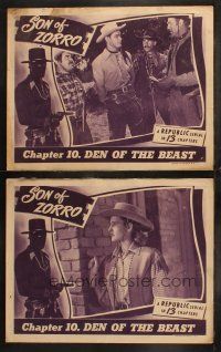 5t974 SON OF ZORRO 2 chapter 10 LCs '47 Republic serial, George Turner, Den of the Beast!