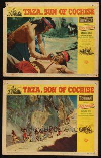 5t982 TAZA SON OF COCHISE 2 LCs '54 Rock Hudson fights Ian MacDonald, Native American Indians!