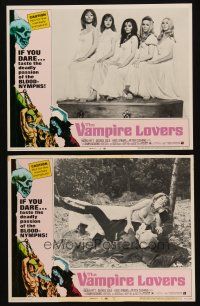5t993 VAMPIRE LOVERS 2 LCs '70 Hammer, taste the deadly passion of the blood-nymphs if you dare!