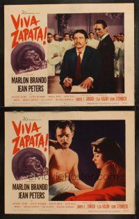 5t994 VIVA ZAPATA 2 LCs '52 Marlon Brando, sexiest Jean Peters, Wiseman, written by John Steinbeck!