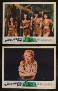 5t998 WOMEN OF THE PREHISTORIC PLANET 2 LCs '66 great images of savage planet & topless women!
