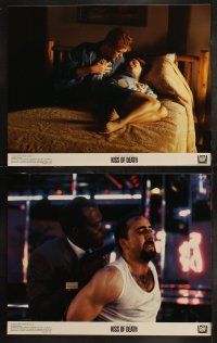 5t329 KISS OF DEATH 8 color 11x14 stills '95 Nicolas Cage, David Caruso, Samuel L. Jackson, Tucci