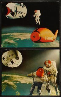 5t814 MAROONED 4 color 11x14 stills '69 cool images of astronauts in orbit with Earth in background