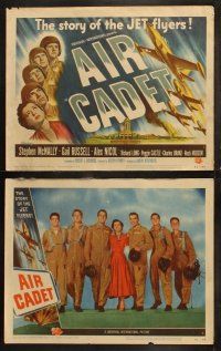5t042 AIR CADET 8 LCs '51 the story of U.S. Air Force jet pilots, cool airplane TC art!