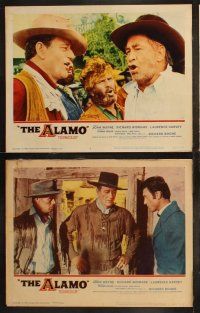 5t044 ALAMO 8 LCs '60 Laurence Harvey, Richard Widmark as Jim Bowie, John Wayne as Crockett!