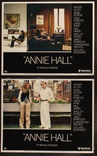 5t053 ANNIE HALL 8 LCs '77 Woody Allen, Diane Keaton & Shelley Duvall, a nervous romance!